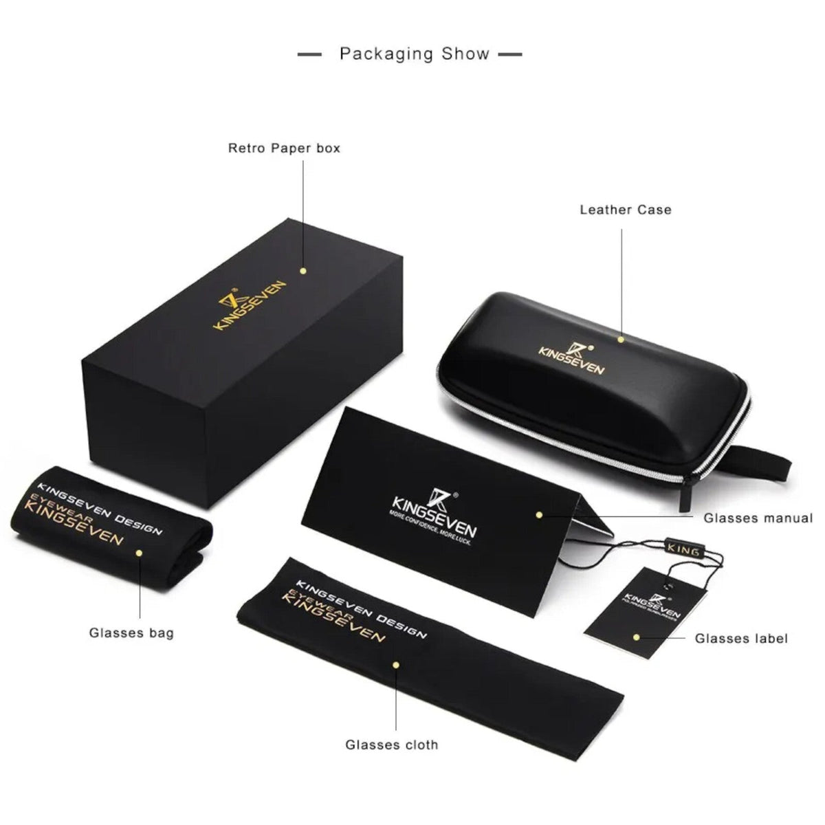 Kingseven N7840 polarisierte Piloten-Sonnenbrille