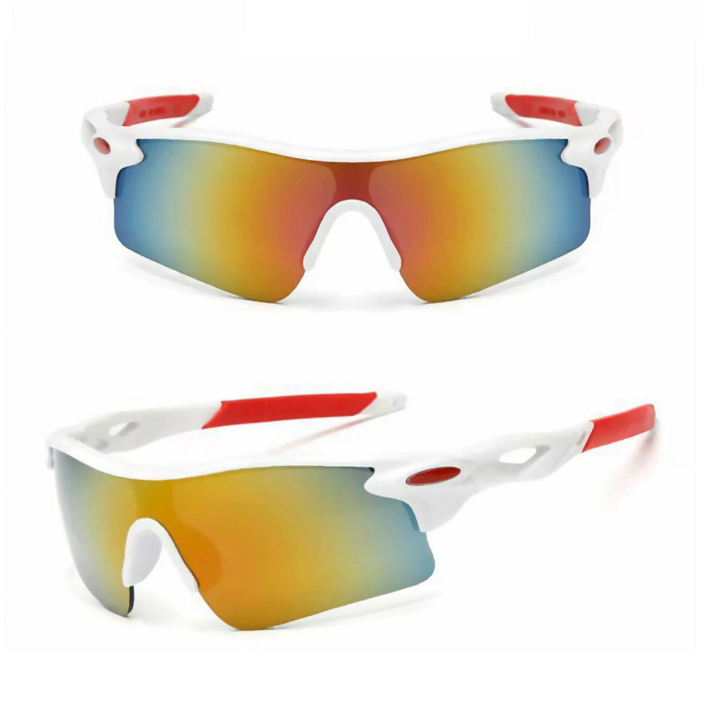 Weiße polarisierte Sport-Sonnenbrille X1