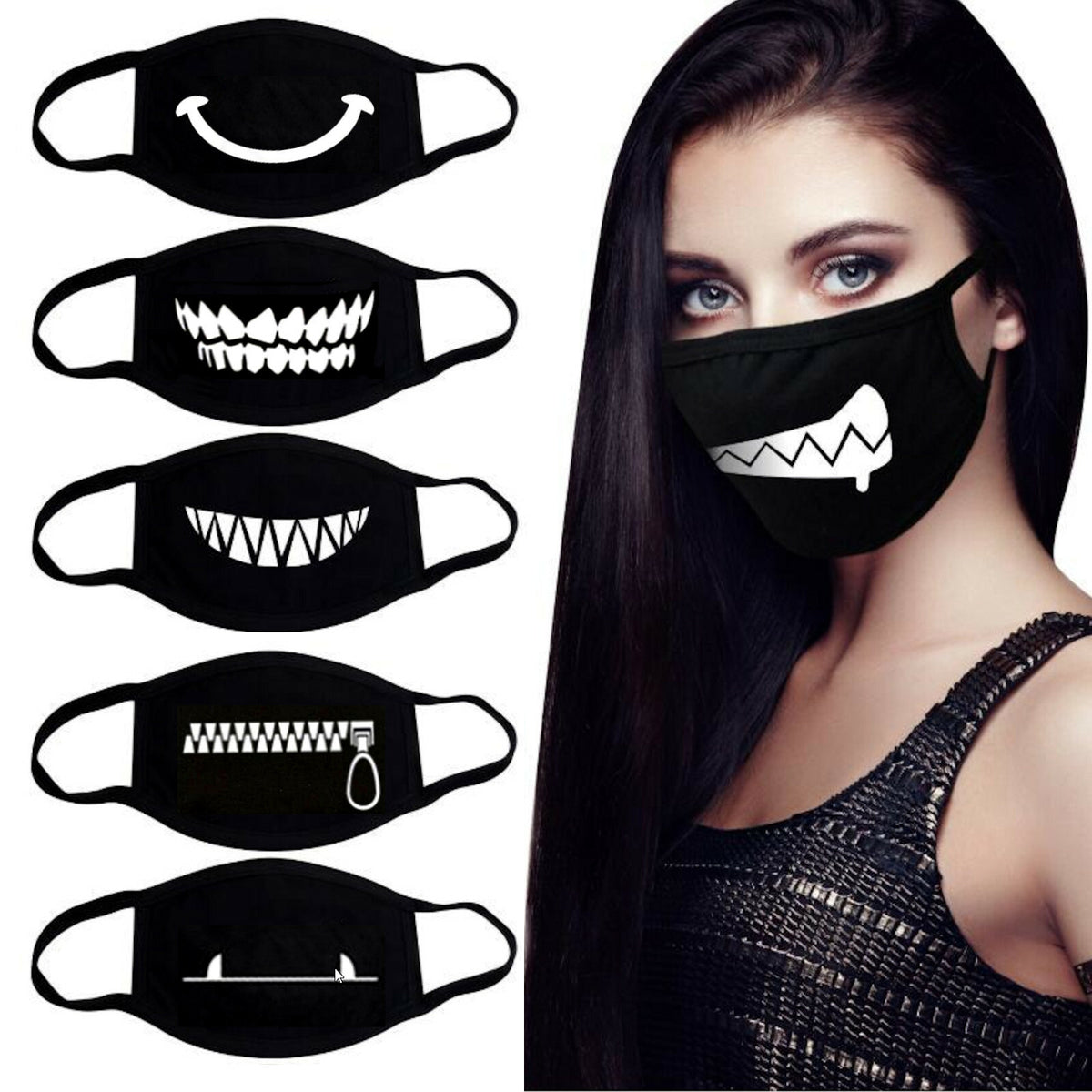 Mundschutz Behelf-Mund-Nasen-Atem-Schutz Maske Waschbar mit Aufdruck - 3KShop.de