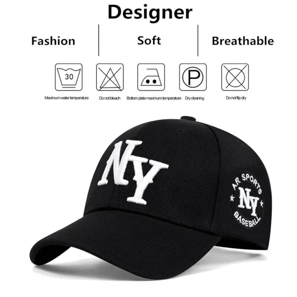 New York Vintage Basecap mit Retro-Stickerei