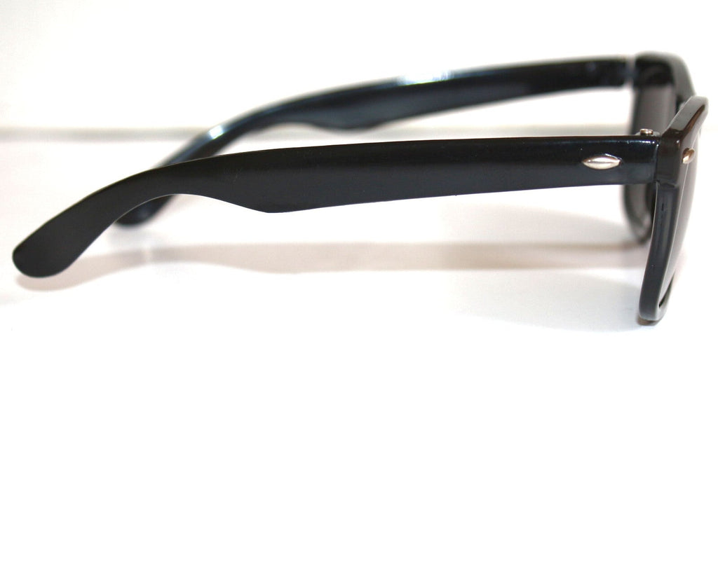 Schwarze Blues-Brothers Sonnenbrille verspiegelt