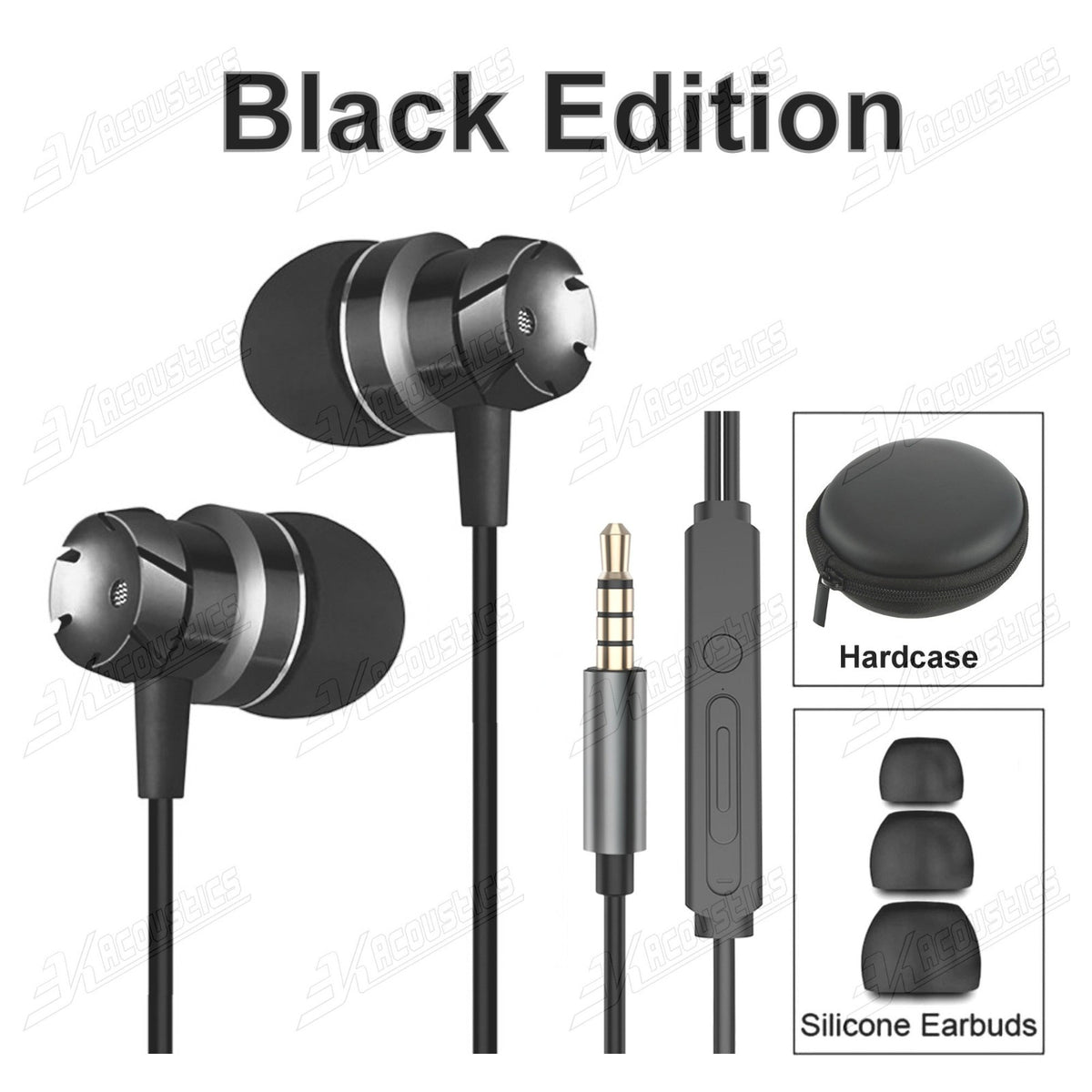 Super Bass Turbine Metall Kopfhörer In-Ear Headset Ohrhörer mit Mikrofon +Tasche - 3KShop.de