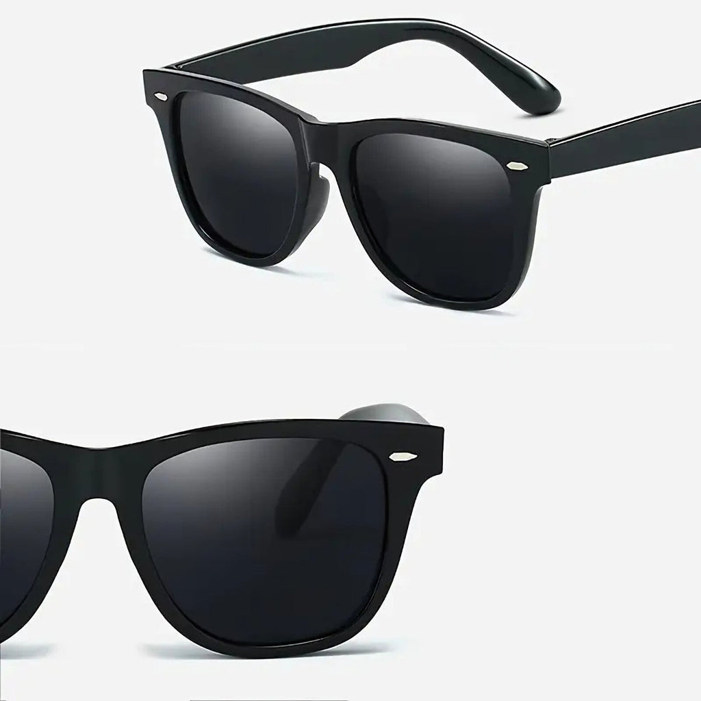 Schwarze Blues-Brothers Sonnenbrille extra-dunkel
