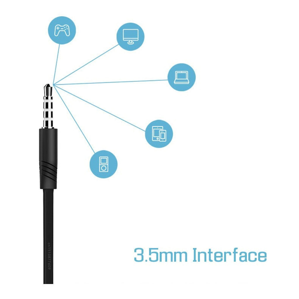 Schwarzes Langsdom JV23 In-Ear-Headset