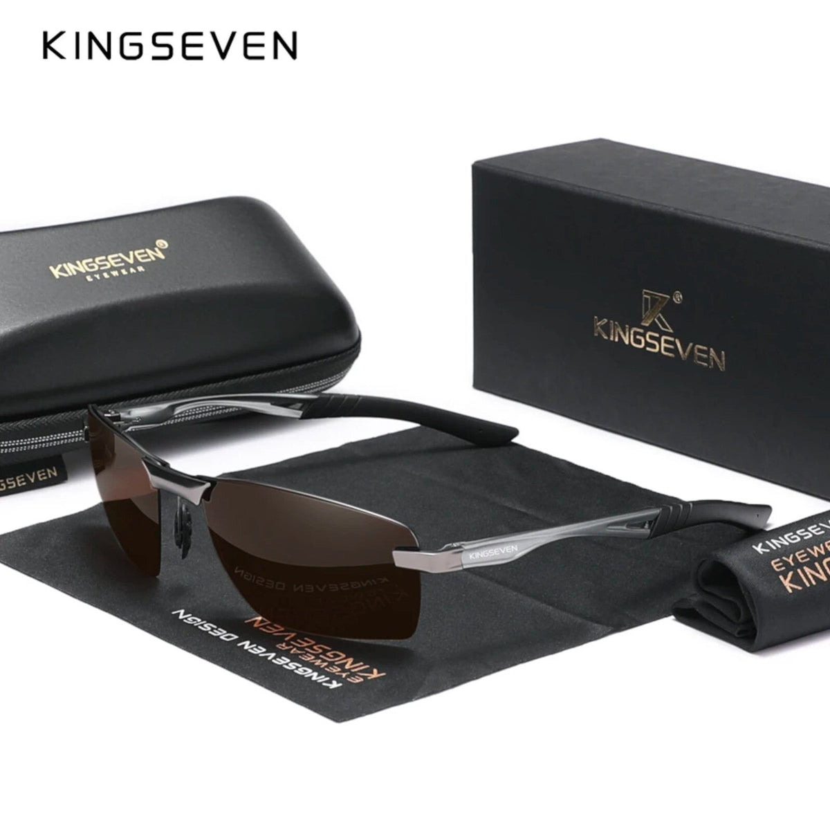 Kingseven N7241 polarisierte Piloten-Sonnenbrille