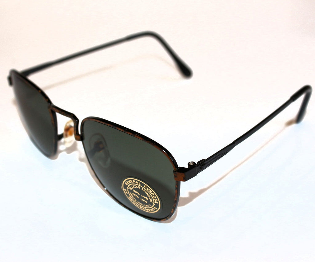 Schwarz-kupferne Vintage-Retro-Sonnenbrille Unisex