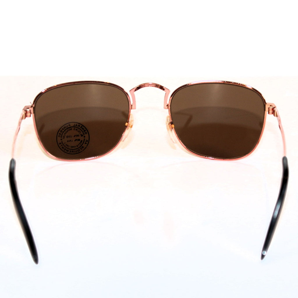 Kupfer-schwarze Vintage-Retro-Sonnenbrille Unisex