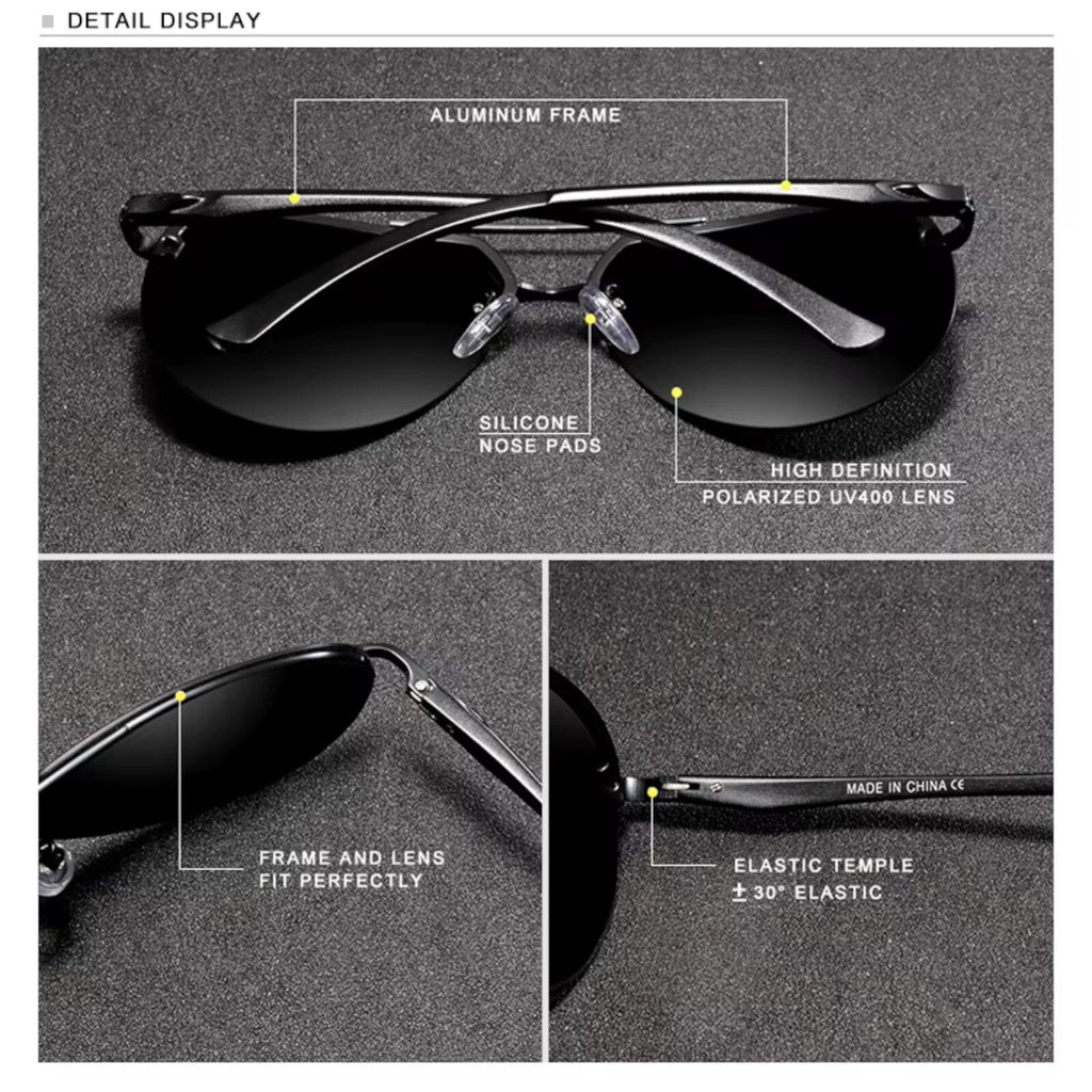 Kingseven N7413 polarisierte Piloten-Sonnenbrille