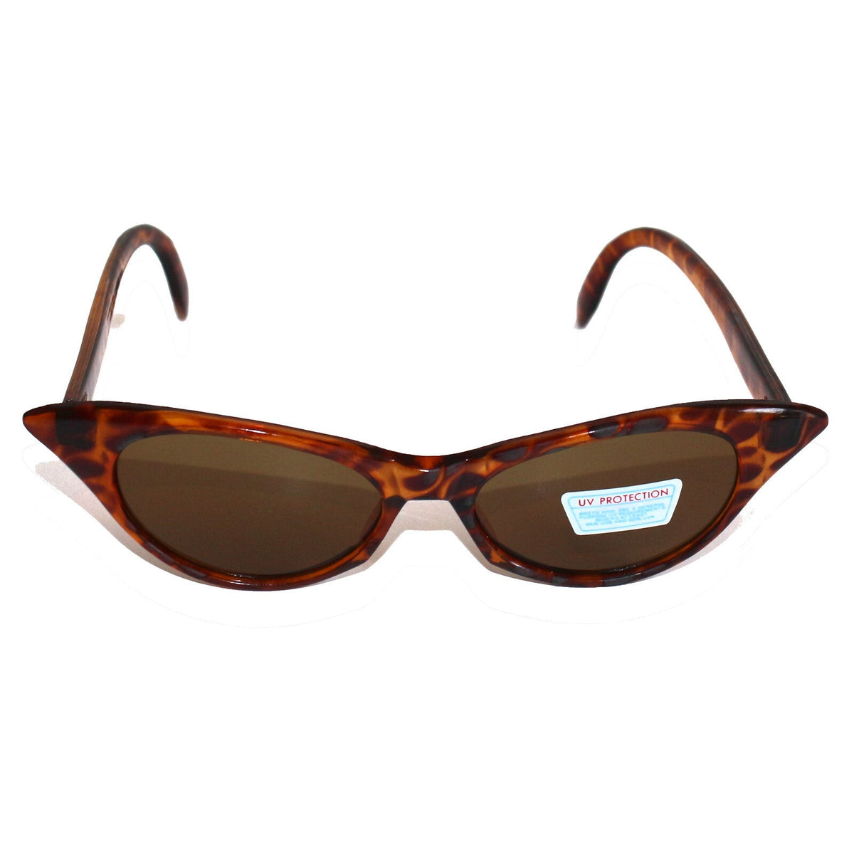 Braun getigerte Cat-Eye-Sonnenbrille