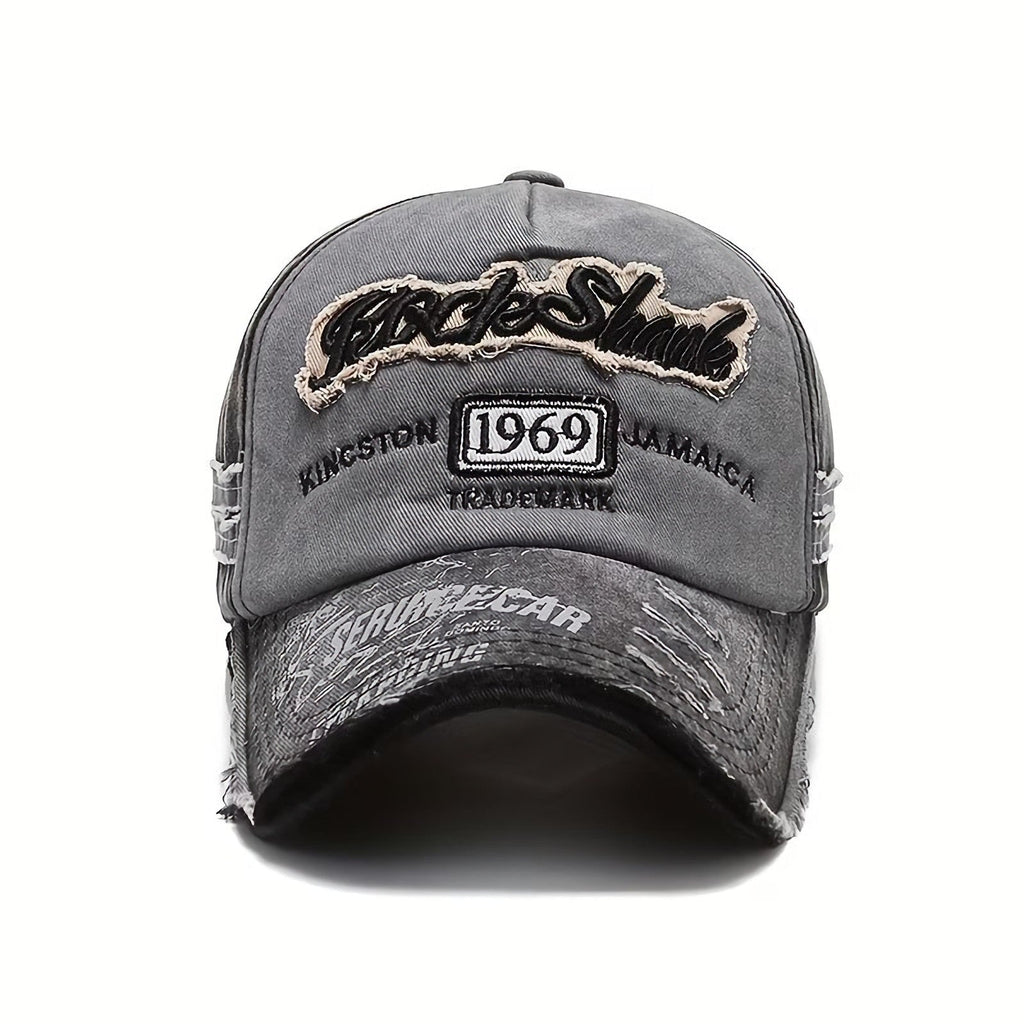 Rock Shark 1969 Vintage Basecap in Schwarz-Grau