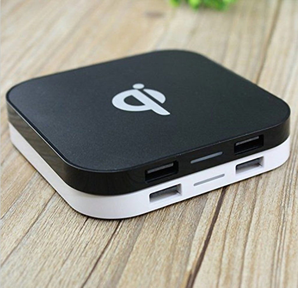 Qi Wireless Charger Q8 mit zwei USB-Ports
