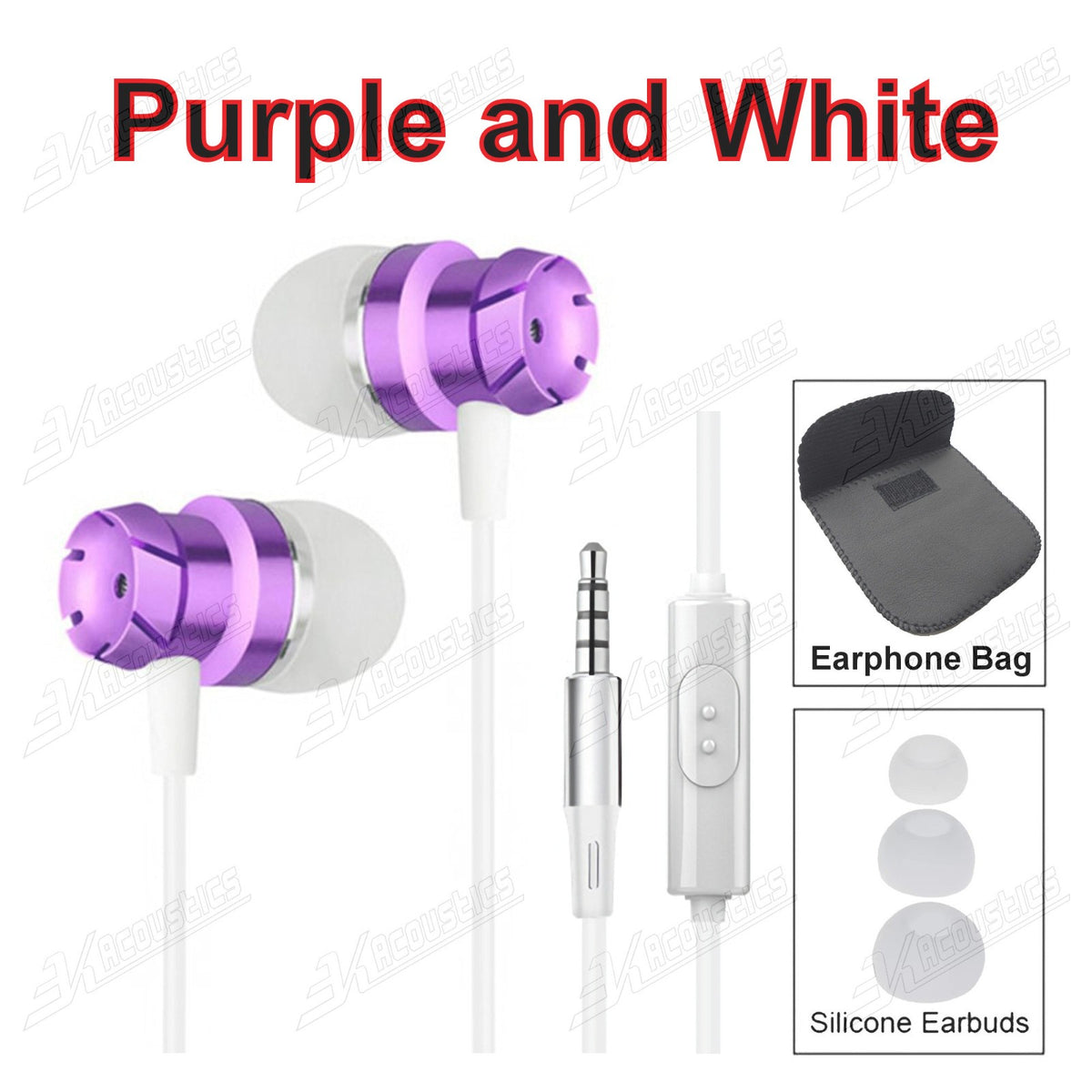 Super Bass Turbine Metall Kopfhörer In-Ear Headset Ohrhörer mit Mikrofon +Tasche - 3KShop.de