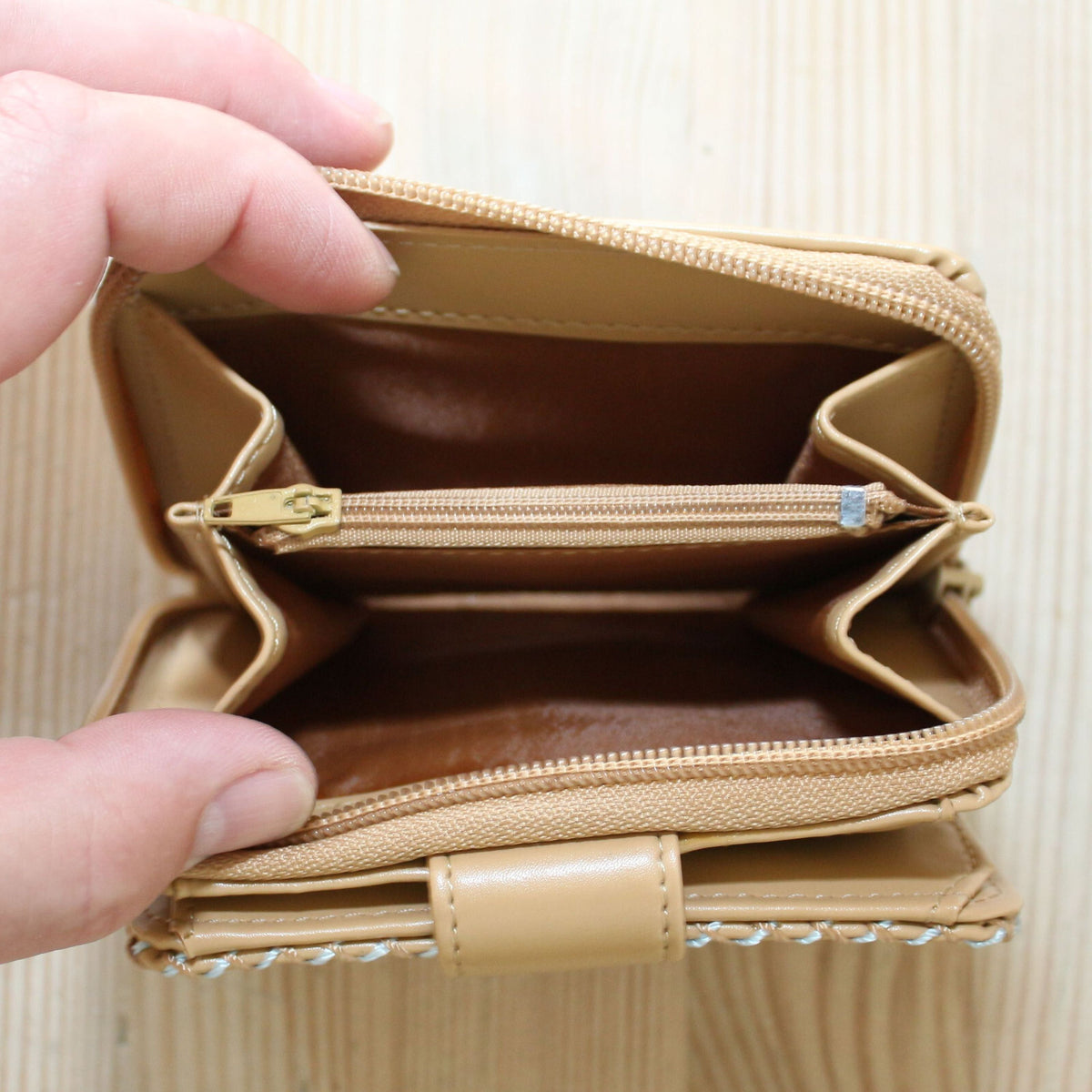 Portemonnaie Geldbörse Brieftasche Beige G2015B - 3KShop.de