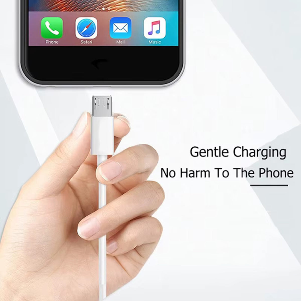 Micro-USB Ladekabel Daten Kabel 0,8 m Smartphone Galaxy Handy Tablet Soundbox - 3KShop.de