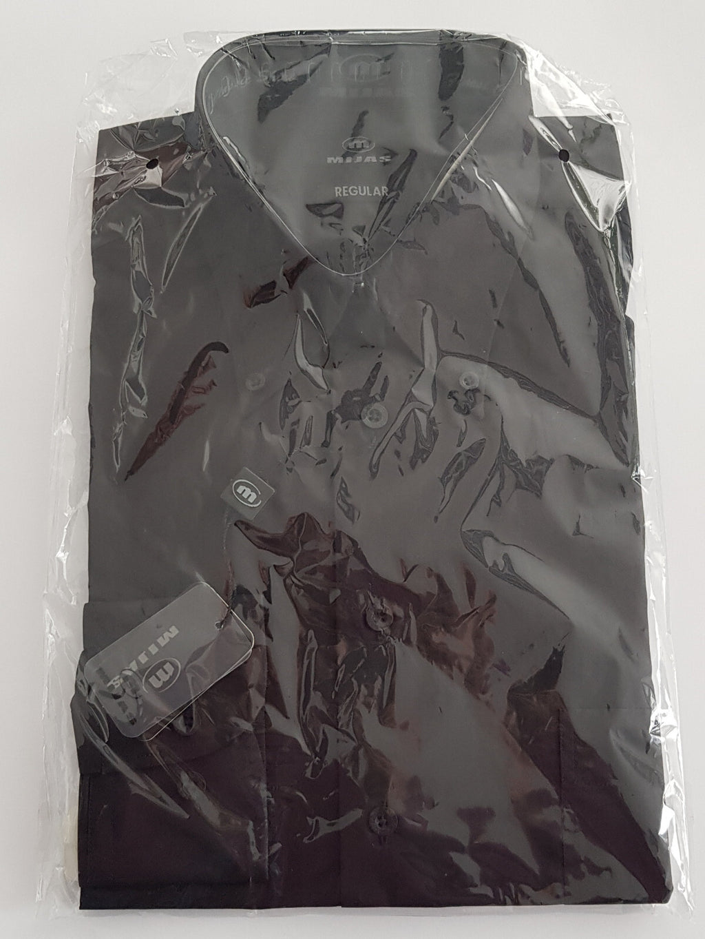 Original Mijas Herren Business Hemd Button-Down Langarm Schwarz Regular Gr. 39 - 3KShop.de