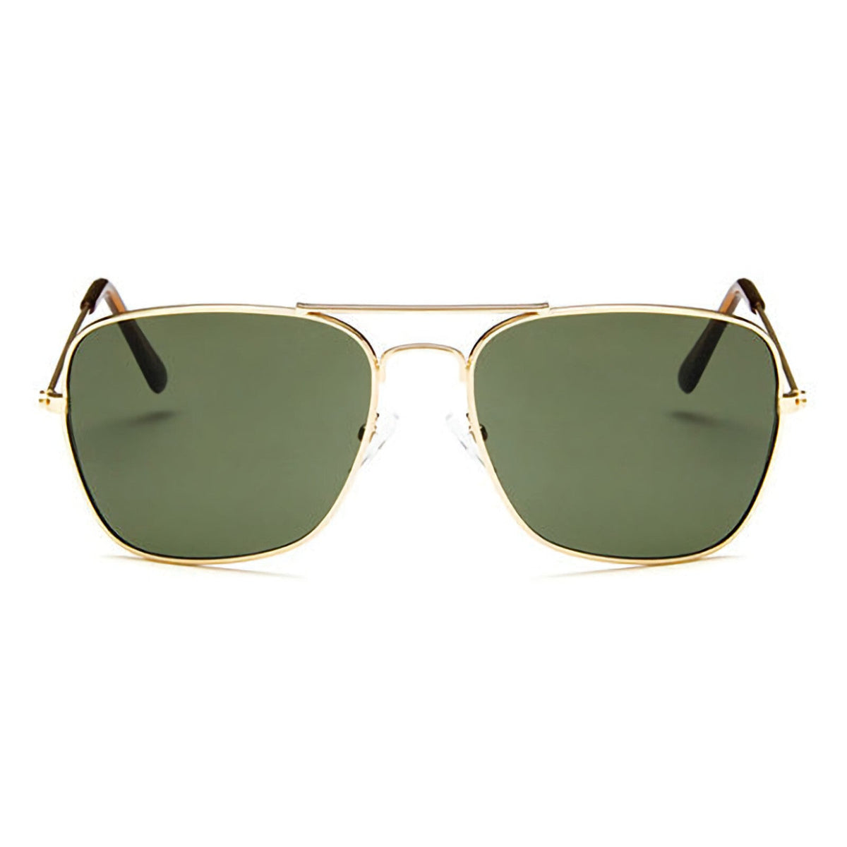 Gold-grüne Piloten-Sonnenbrille
