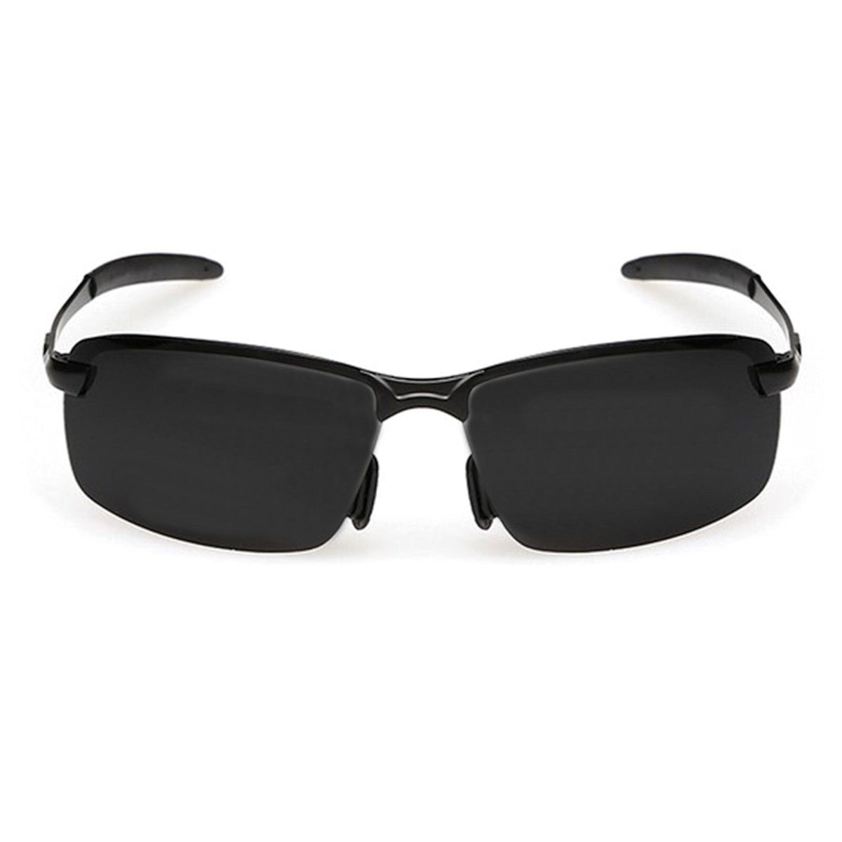 Schwarze Matrix-Sonnenbrille mit polarisierten Gläsern