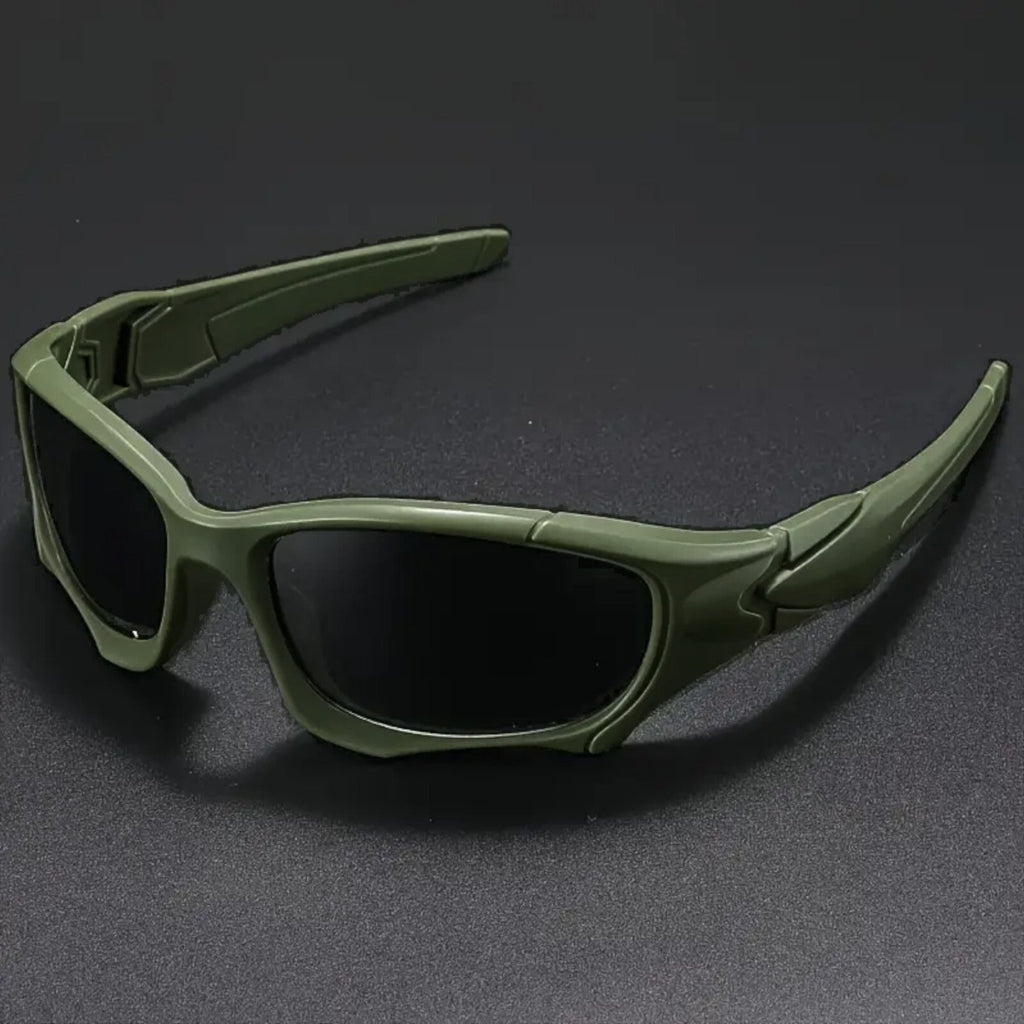 Schwarz-dunkelgraue Sport-Sonnenbrille