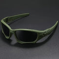 Schwarz-dunkelgraue Sport-Sonnenbrille