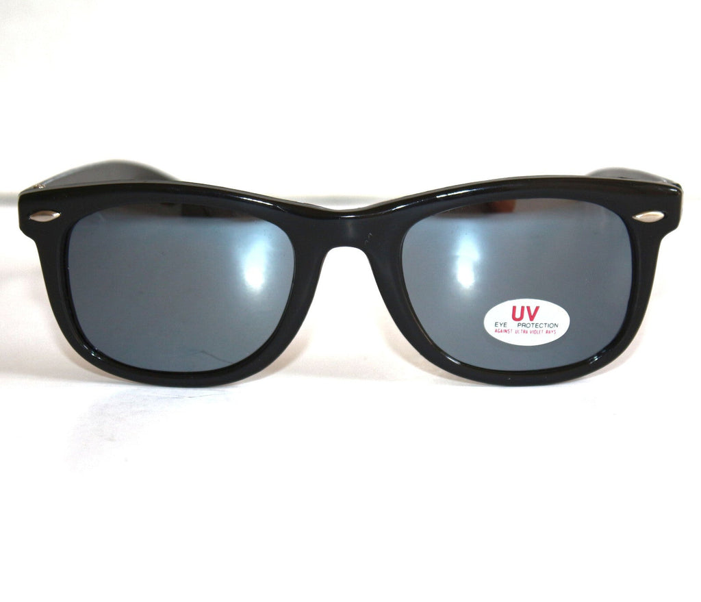 Schwarze Blues-Brothers Sonnenbrille verspiegelt
