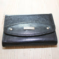 Portemonnaie Geldbörse Brieftasche Clipverschluss Leder Schwarz gross 2000-78R - 3KShop.de