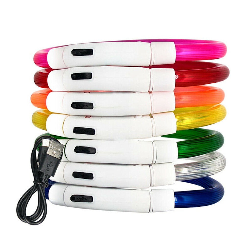 Kürzbares LED-Hundehalsband mit USB-Akku