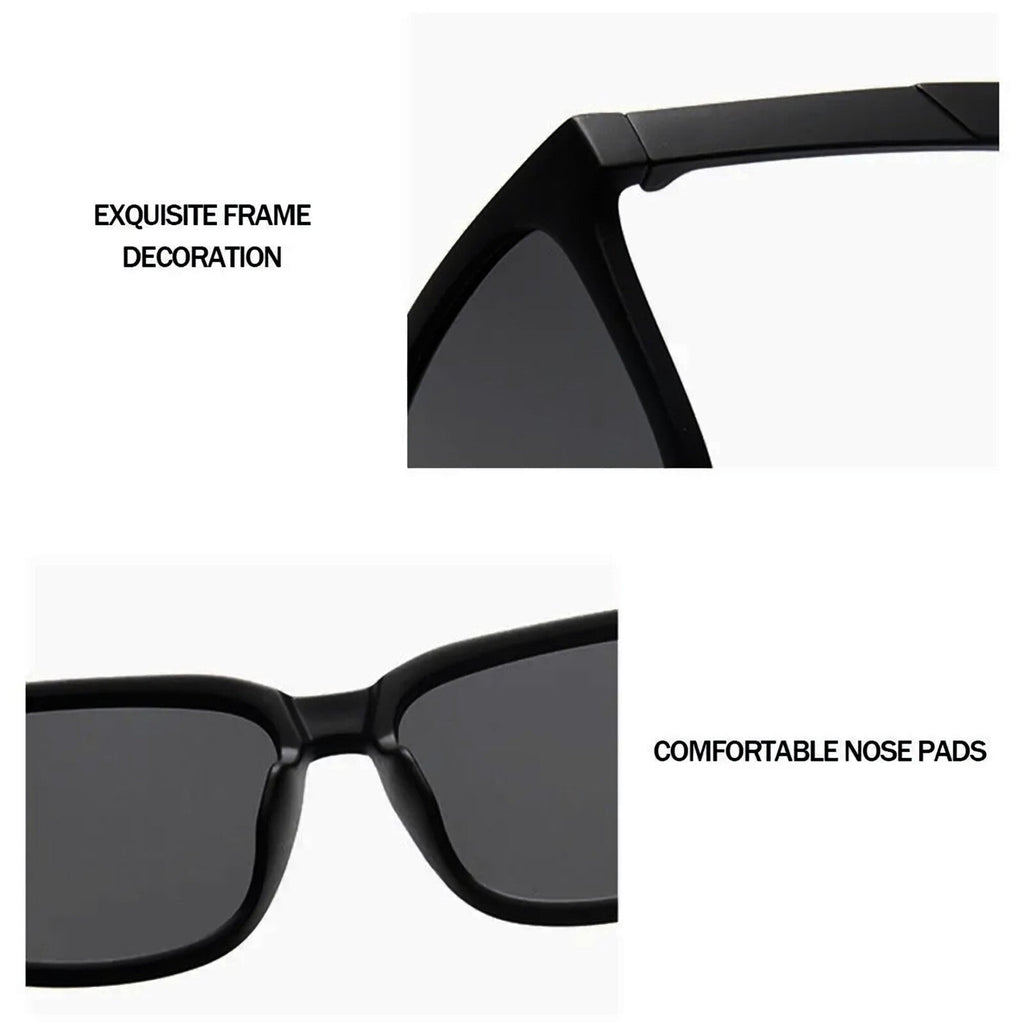 Schwarze Oversized Vintage Sonnenbrille