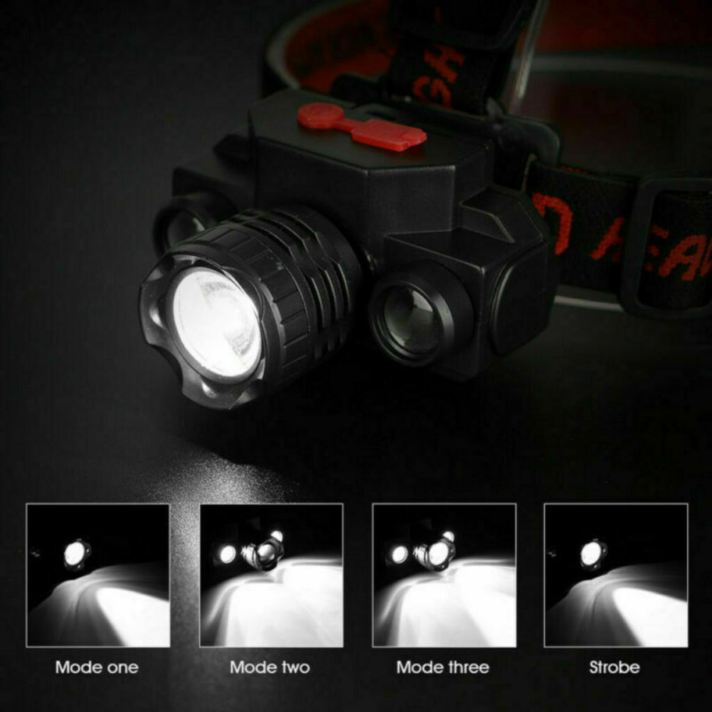 Superhelle LED Scheinwerfer Stirnlampe USB wiederaufladbare Nachtlampe T01 - 3KShop.de