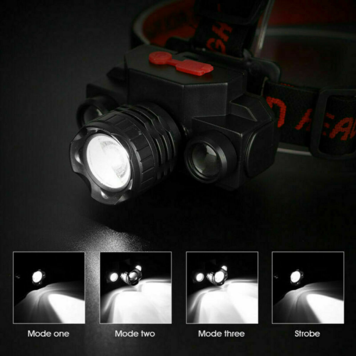Superhelle LED Scheinwerfer Stirnlampe USB wiederaufladbare Nachtlampe T01 - 3KShop.de