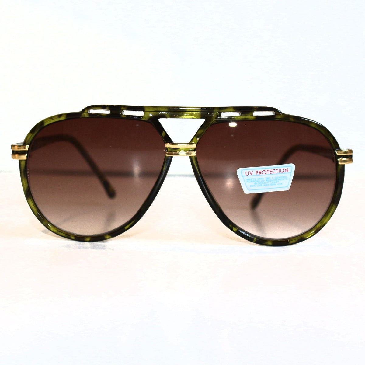 Grün-schwarz getigerte Damen-Sonnenbrille