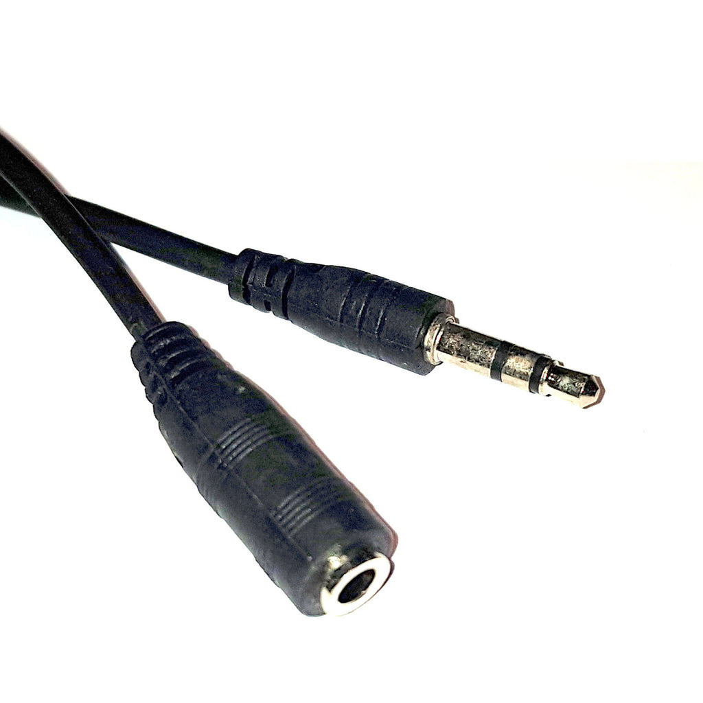 1m Audio Kabel 3,5mm Klinke Verlängerung Verlängerungskabel Klinkenkabel schwarz - 3KShop.de