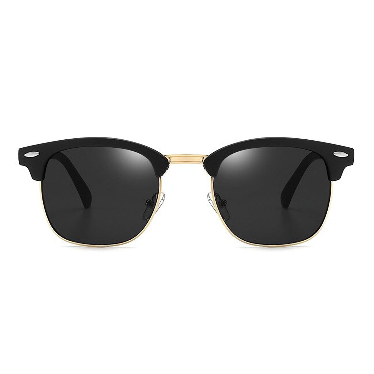 Schwarz-goldene Vintage Sonnenbrille