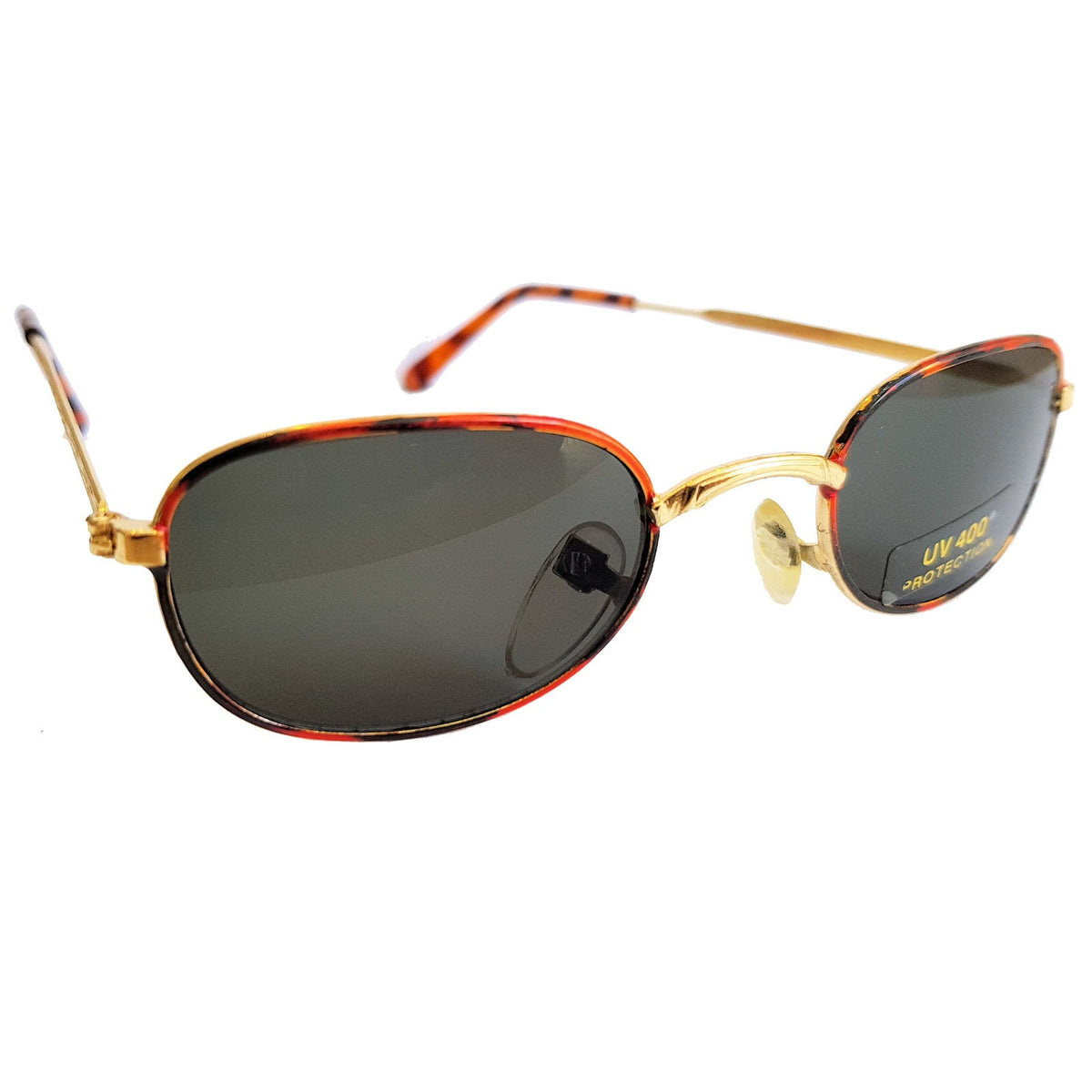 Kleine Gold-Braun-Schwarze Damen- und Kinder-Sonnenbrille