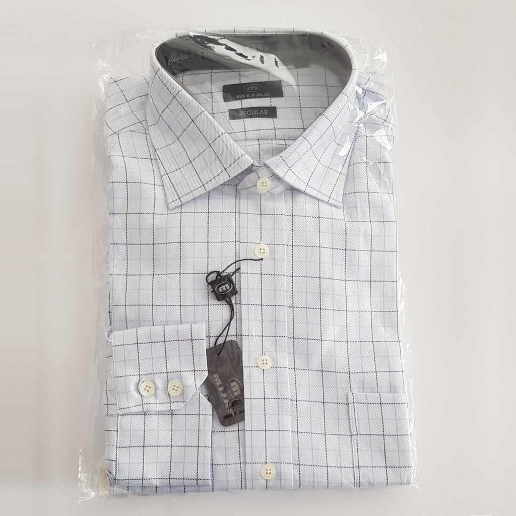 Original Mijas Herren Business Hemd New-Kent Langarm Hellblau Regular Gr. 43 - 3KShop.de