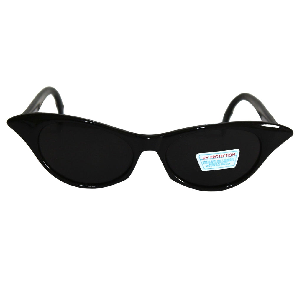Schwarze Cat-Eye-Sonnenbrille