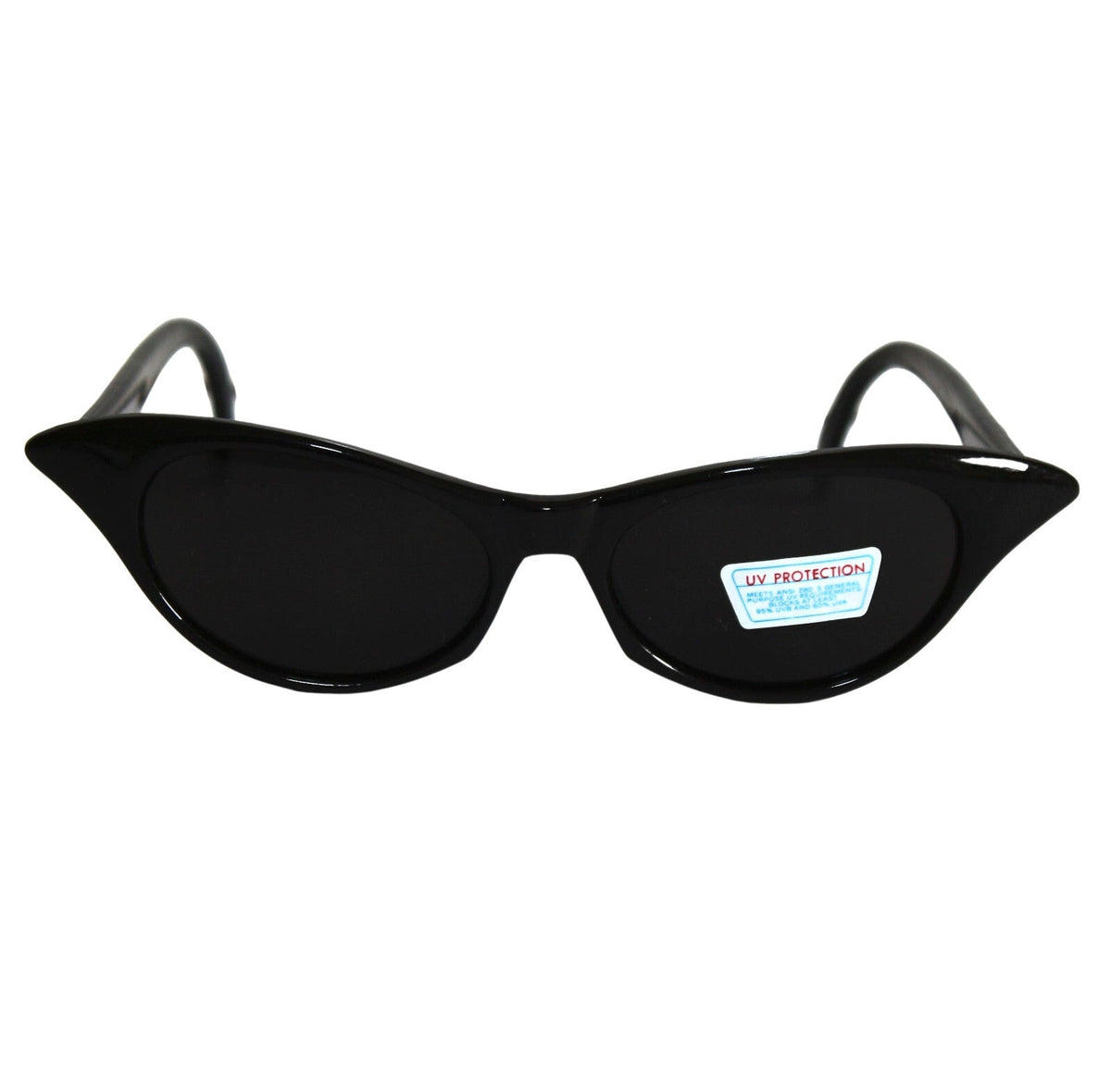 Schwarze Cat-Eye-Sonnenbrille