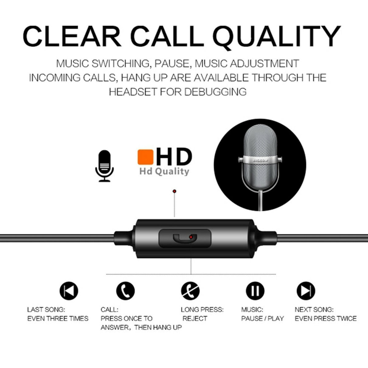 Super Bass Headset Kopfhörer QKZ-DT1 In-Ear Ohrhörer Full Bass - 3KShop.de