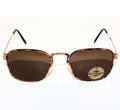 Kupfer-schwarze Vintage-Retro-Sonnenbrille Unisex