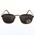 Schwarz-goldene Vintage-Retro-Sonnenbrille Unisex