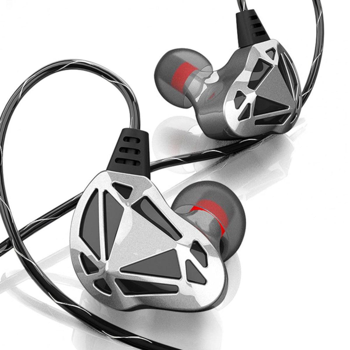Premium Headset Kopfhörer QKZ-AK7 Pro HiFi In-Ear-Headset Ohrhörer + Hardcase - 3KShop.de