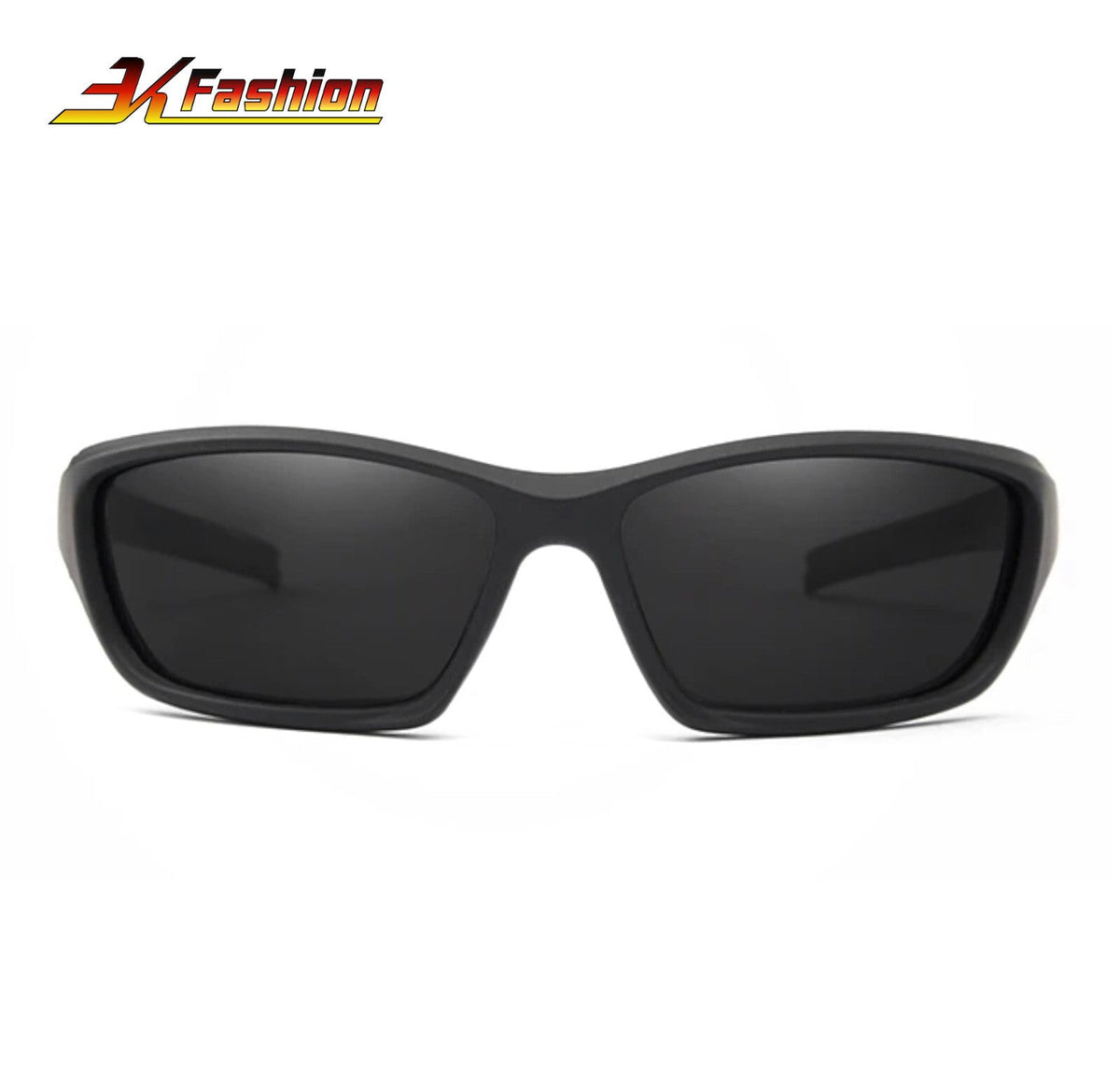 Schwarze 3K Fashion 768 Biker-Sonnenbrille aus TR90