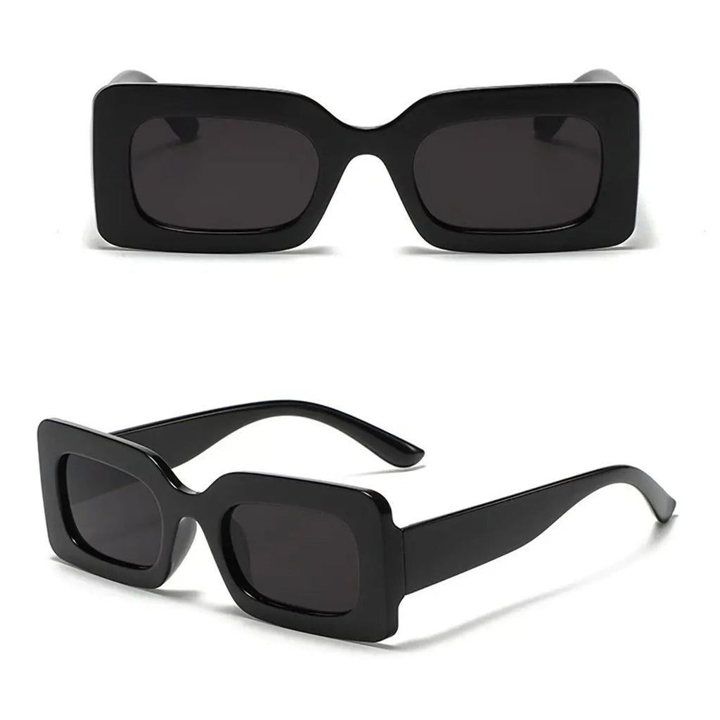 Glänzend schwarze Retro-Partybrille
