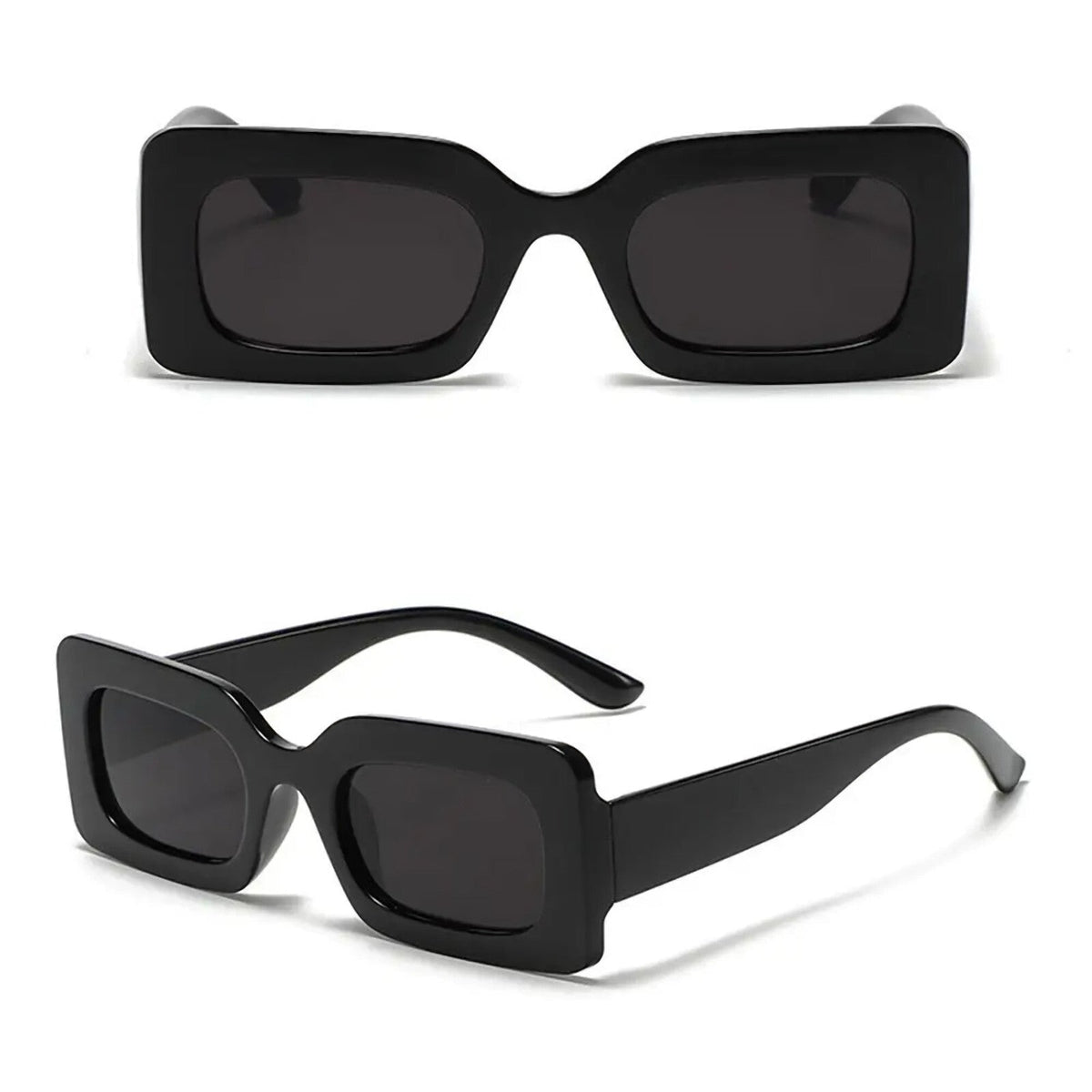 Glänzend schwarze Retro-Partybrille