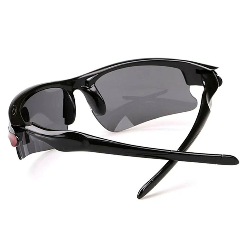 Schwarz-rote Sport-Sonnenbrille X5