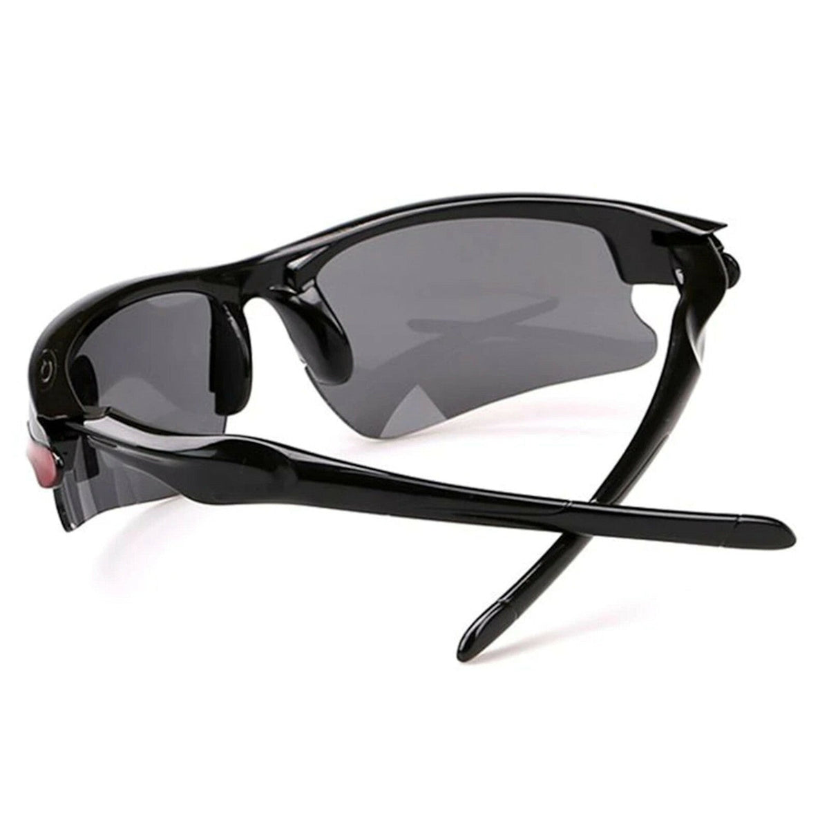 Schwarz-rote Sport-Sonnenbrille X5