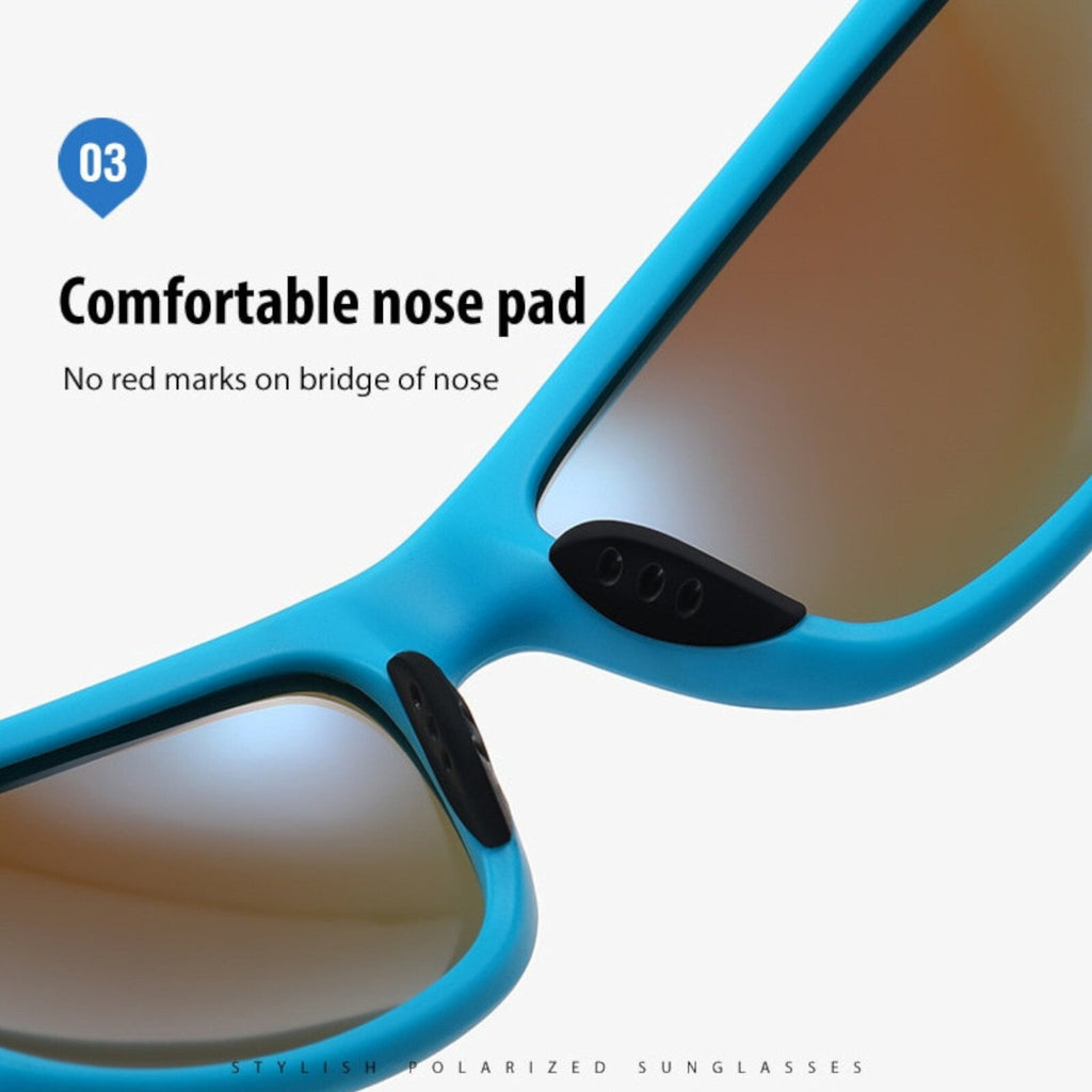 Blaue polarisierte Sport-Sonnenbrille X15