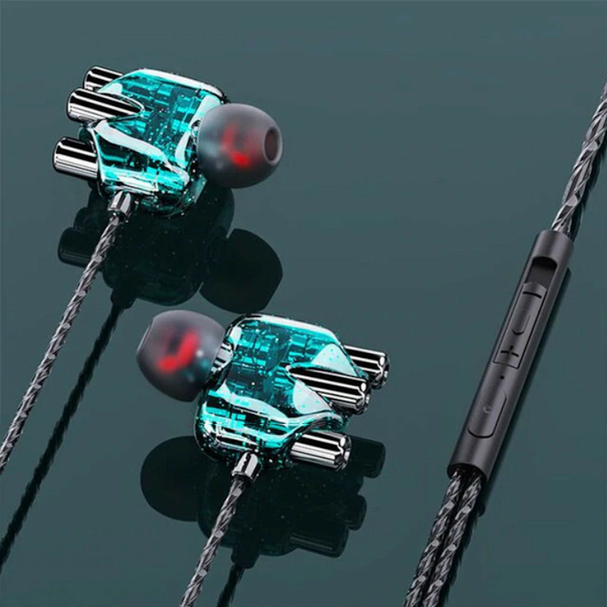 3K X30 In-Ear-Headset mit Mikrofon und Tasche