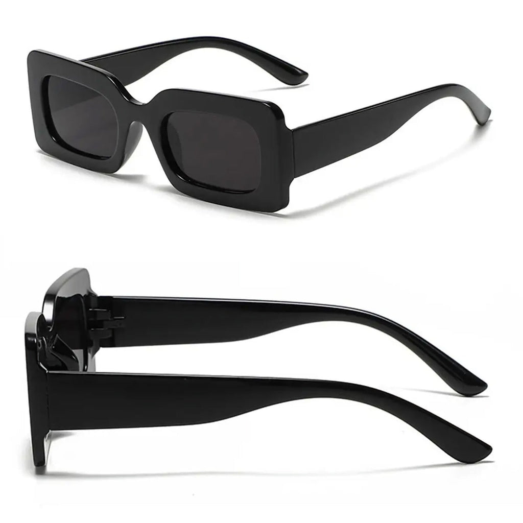 Glänzend schwarze Retro-Partybrille