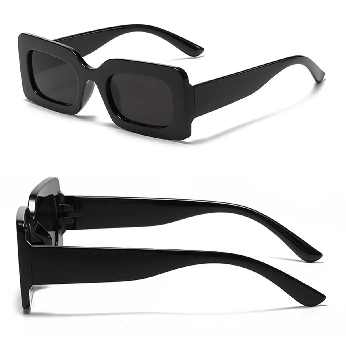 Glänzend schwarze Retro-Partybrille