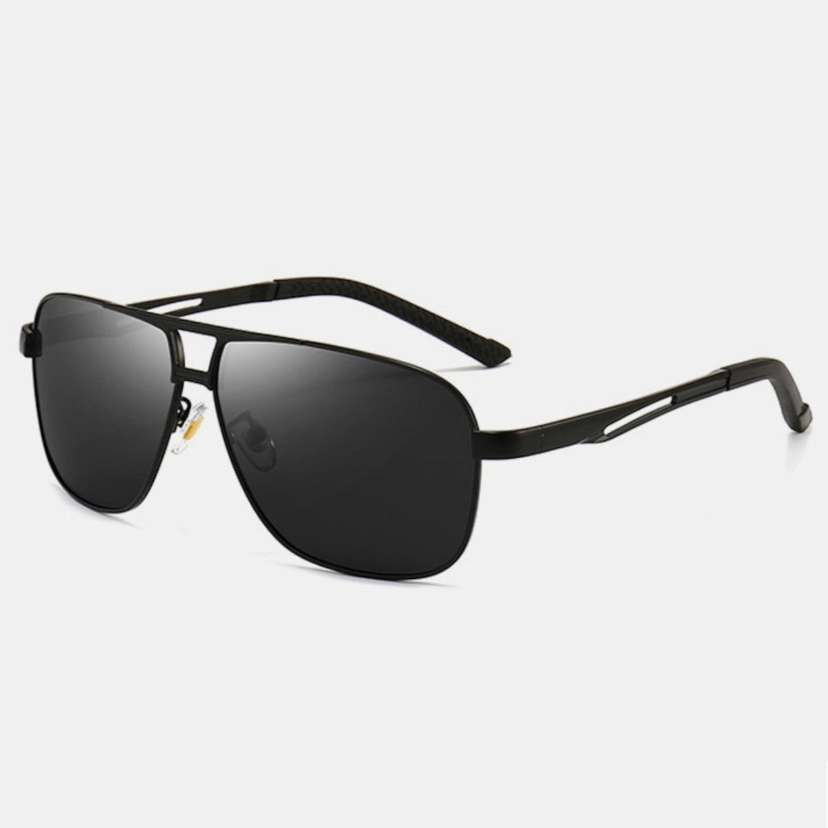 Schwarz-goldene Piloten-Sonnenbrille